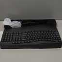 Wireless Keyboard and Mouse Combo,2.4G Full Size Wave Keys Ergonomic Keyboard with Wrist Rest for Natural Typing, 3 DPI Adjustable Ergonomic Silent Mouse for Computer/Laptop/Windows/Mac (Gray)