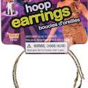 5 x Forum Novelties 70's Disco Fever Hoop Earrings