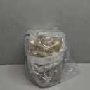 Sea Team Christmas Baubles Set Clear Plastic Shatterproof Multi-Size Decorative Christmas Baubles with Stuffed Delicate Decorations (25 Pieces, Champagne)