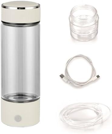 Remorui Oxidative Stress Reduction Water Cup Small Water Molecules Cup 450ml Transparent USB Rechargeable Hydrogen Water Cup Beige 3