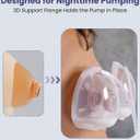 NCVI Hands Free Wearable Milk Collection Cups Accessories for Breast Pump 3110/8786/8122-3/8782-2, 5oz Feeding Pump Cup Parts Match with 17/19/21/24 Silicone Flanges Compatible with Medela/Spectra
