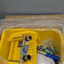 Mind Reader Bucket with Wringer and Mop Set, 22 Qt (5.5 Gallon), Floor Cleaning, Wheels, 16.25" L x 10.75" W x 24.5" H, Yellow