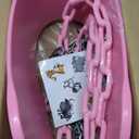 Pink Swing Seat - Heavy Duty Chain Plastic Coated - Playground Swing Set Accessories Replacement Gift Box Set Birthday Gift