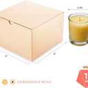 PACKQUEEN 30 Gift Boxes 6x6x4 Inches Small Gift Boxes with Lids,Bridesmaid Proposal Boxes Bulks for Christmas Wedding, Party, Birthday (Glossy Champagne Gold, Grain Texture)