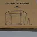 44x34x24 Inches Dog Playpen,Pet Playpen,Foldable Puppy Cat Playpen,Portable Exercise Kennel Tent Crate,Water-Resistant Breathable Shade Cover,Indoor Outdoor Travel Camping Use for Small Animals(L)