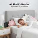 Air Quality Monitor Indoor, 10 in 1 Portable Smartair Quality Tester for CO2 | CO | TVOC | HCHO | Temp | AQI | PM0.3-1 Detection Hum for Home Cars Plants, Pets, Car, Hotel