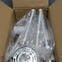 8 Light Track Lighting Fixtures Ceiling, Matte White Kichen Track Lighting Fixtures, Rotatable Light Heads, Adjustable Modern LED Track Lights for Kitchen/Hallway, No GU10 Bulb