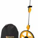 12 Inch Measuring Wheel in Feet with Stronger Triangle Bracket, Rolling Measuring Wheel for Construction, Digital Measure Wheel with Tape Measure and Canvas Carrying Bag, Up to 10000 Ft