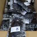 Elegant Polyester Bows 50pcs Lollipop Sealing Ties DIY Cake Decorations Wedding Party Supplies (Black)