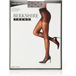 Berkshire Women's Trend Sheer Dot Control Top Pantyhose (1-2)