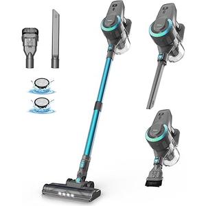 DEVOAC Cordless Vacuum Cleaner, Ultra-Lightweight Stick Vacuum, 2200mAh Battery Up to 40mins Runtime, 6 in 1 Powerful Handheld Vacuum for Home Hard Floor Carpet Pet Hair (Purple)