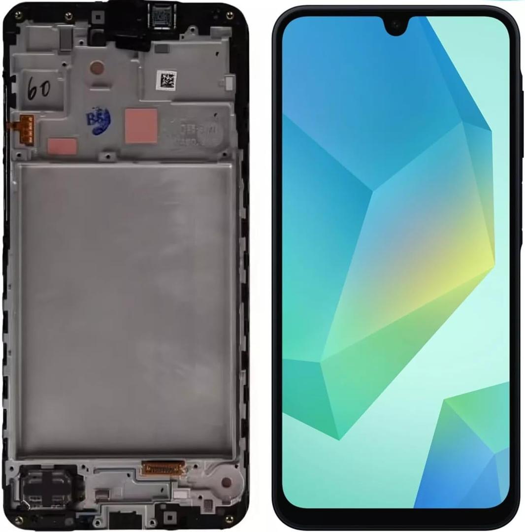 for Samsung Galaxy A16 5G LCD Screen Replacement for Samsung Galaxy A16 5G SM-A166B SM-A166P SM-A166E Display Touch Digitizer Assembly Repair Kits with Frame(Black, Not fit for 4G)