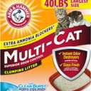 Arm & Hammer Multi-Cat Superior Odor Control with Clean Burst Clumping Cat Litter, 40lb