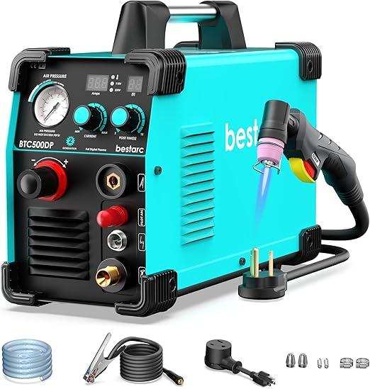 bestarc Plasma Cutter, Pilot Arc BTC500DP 2nd Generation 50Amps Dual Voltage 110/220V Plasma Cutting Machine (BTC500DP 110/220)