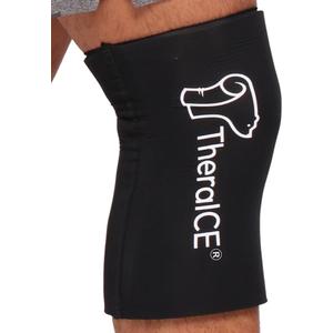 TheraICE Knee Ice Pack Wrap Compression Sleeve for Injuries, Reusable Gel Cold Packs Brace Also for Elbow, Ankle & Calf - Flexible Cold Wrap Recovery for Meniscus, ACL, MCL Pain Relief (Small/Medium)