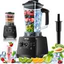 Professional Blender,Smoothies Blenders, PRASKY Max.2400Watts/1000Watts Blender and Grinder Combo 25000RPM Powerful Kitchen 68oz BPA Free 2 Containers Countertop Blenders Ice Crushing, JuiceBlack