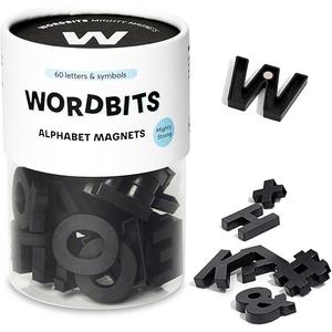60pcs Magnetic Numbers - Strong Neodymium Magnetic Numbers for Fridge - Award Winning Typeface, Eco-Friendly, Matt Finish for Homes & Offices (Sky) Black