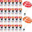 Jerify 48 Sets Mini Astronaut Paratroopers with Parachutes Flying Toy Space Party Favors Astronaut Goodie Bag Stuffers Need Assembly Required Flying Gifts for Boys Outdoor