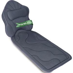 Full Body Bath Pillow for Tub-Extra Thick Bathtub Pillow with Head & Neck Support, Soft Tub Pillow for Comfort, Non-Slip Bath Cushion for Women, Men & Seniors, Luxury Bathroom Accessories (Gray)