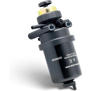 Fuel Filter Water Separator Assembly Compatible With John Deere 4120 4320 4520 4720 CT322 CT332 244J, Replacement For RE509441 RE508202