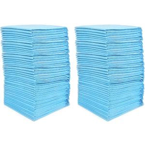 (100 Pads) CalPalmy Ultra Absorbency Pet Toilet Training Pads 18" x 13" Moisture Locking Technology Turns Liquid into Gel - Perfect for Rabbits and Guinea Pigs