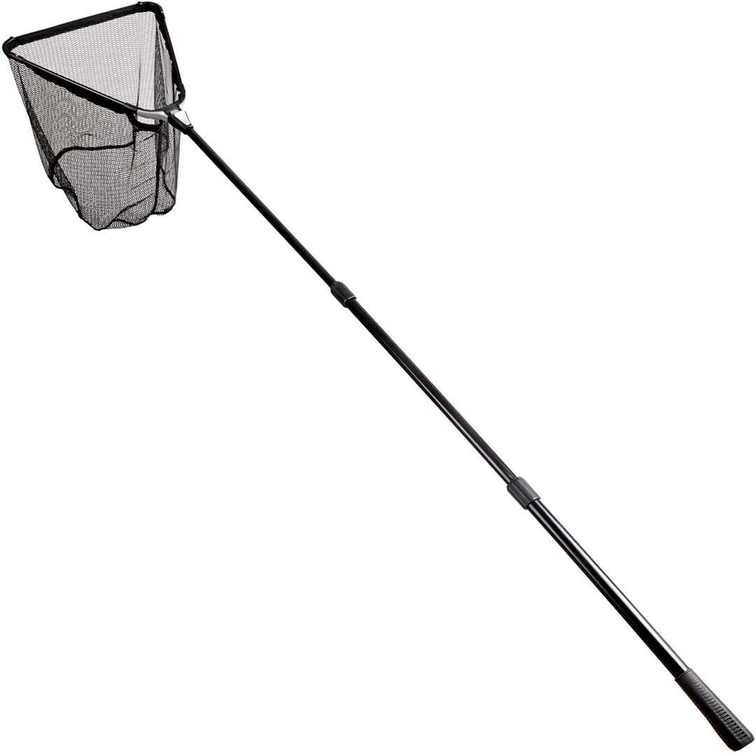 Fiblink Folding Aluminum Fishing Landing Net Fish Net with Extending Telescoping Pole Handle, Extend Length: 59-118"