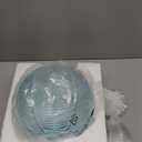 Blue Glass Pendant Light, Single Large 9.8-Inch Globe Shade Hanging Chandelier, Hand Blown Glass Ball Pendant Light Fixtures for Kitchen Island, Staircase, Dining Room, Living Room, Bedroom