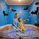 SAVITA 10pcs Spider Party Favors Bags, Paper Gift Bags with Handles Candy Goodie Bag Spider Theme Birthday Party Decorations for Presents Treats Snacks Storage Supplies