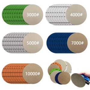 Sanding Disc Sandpaper, 50Pcs 5 Inch Hook & Loop Sandpaper, 3000 4000 5000 7000 10000 Grit,Round Silicon Carbide High Grit Wet Dry Sand Paper for Orbital Sander Auto, Wood or Metal Polishing