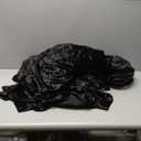 Outpain 4Pack 60 Inch Round Velvet Tablecloths - 120 Inch Stretch Spandex Table Cover with Floor-Length Skirt, Wrinkle-Free Luxury Elastic Table Cloths for Weddings,Banquets,Events (Black)