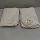 100% Blackout Shield Linen Blackout Curtains for Bedroom 84 Inches Long, Back Tab/Rod Pocket Living Room Drapes, Thermal Insulated Blackout Curtains 2 Panels Set, 50" W x 84" L, Cream