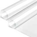 Beeveer Polycarbonate Clear Plastic Sheet 2 Pcs 48" x 96" Flexible Plastic Sheet Panels with UV Coating on Both Sides for Crafts DIY Window Replacement Panes (Clear)