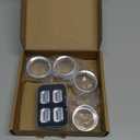 JeCar JL Switch Button Covers Window Control Air Conditioner Headlight Volume Radio Knob Trims Interior Accessories Compatible with Jeep Wrangler JL JLU 2018-2026 & Gladiator JT 2020-2026, Silver