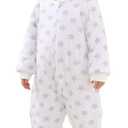 HOMEAL Toddler Sleep Sack, 2.5 Tog Winter Sleep Sacks 3T-5T, Long Sleeve Wearable Blanket for Early Walkers, Dual Zipper Design, Star