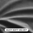 RYB HOME Velvet Blackout Curtains for Bedroom - Super Soft Room Darkening Curtains Thermal Insulated Drapes Heat Block Window Panels for Living Room, Wide 52 x Long 96, Grey, 2 Panels