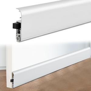 Yaocom 1 Pack Automatic Door Sweep 36'' L x 19/32" W x 2" H Surface Mount Aluminum Automatic Door Bottom Seal, with Mounting Kit and Surface Protector for Attractive and Secure Fitting (Silver)