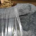 Best Friends by Sheri The Original Calming Donut Dog Bed for Large Dogs up to 100 lbs, Shag Faux Fur, Gray, Large, 36" x 36"