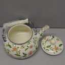 Anxingo Enamel Tea floral Kettle,Tea Kettle Pot for Stove, Top Porcelain Large Enamel Tea Kettle 2.5L,Retro Classic Design