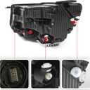 Huray Full LED Headlight for Jeep Compass 2022-2025 [w/DRL] Bi-Function Projector Type OE Head Lamp Replacement (Passenger Side (Right))