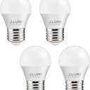 A15 LED Bulb 5W, 3000K Soft White, A15/G45 Bulb Shape, E26 Medium Base, 40 Watt Equivalent, Desk Lamp Light Bulbs, Refrigerator Light Bulb, NOT DIMMABLE (Pack of 4)