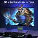 BIFALE VESA Certified 10FT DisplayPort Cable 2.1, 16K DisplayPort Cable 2.0 Supports HDR, DSC 1.2a, 80Gbps,16K@60Hz, 8K@120Hz, 4K@240Hz / 165Hz / 144Hz, 2K@360Hz for FreeSync G-Sync Gaming Monitor