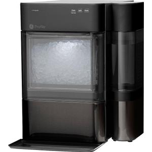 GE Profile Opal 2.0 with 0.75 Gallon Tank, Chewable Crunchable Countertop Nugget Ice Maker, Scoop included, 38 lbs in 24 hours, Pellet Ice Machine with WiFi & Smart Connected, Black Stainless Steel