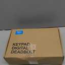 Veise Fingerprint Door Lock Set, Keyless Entry Door Lock, Front Handle Set, Electronic Keypad Deadbolt with Lever Handle, 2 Keys, Auto-Locking, One-time Codes, Easy to Install, Matte Black