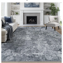 8x10 Area Rugs for Living Room Rug Washable: Abstract Large Rug for Dining Room Bedroom Carpet Non Slip 8 by 10 Indoor Modern Nursery Home Office Black