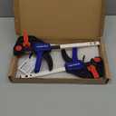 WORKPRO 6" Clamps for Woodworking 2-Pack, Quick-Release Wood Clamps/Spreader Light Duty, One Hand 150 LBS Load Limit, Ideal for Woodworking and DIY Projects