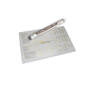 Silicone Pastry Mat with Measurements. Finally a Baking Mat That Actually Works. Designed in the USA. Extra Large 26” x 18”