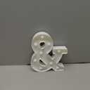 Foaky LED Letter Lights Sign Marquee Light Up Letters Sign for Night Light Wedding/Birthday Party Battery Powered Christmas Lamp Home Bar Decoration(&) (&, Warm)