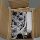 Antique Bronze Wrap Around Curtain Rod, 1 Inch Diameter, 28 to 120 Inch, Adjustable Blackout Curtain Rod with Zinc Alloy Double-deck Finials and Aluminum Center Brackets