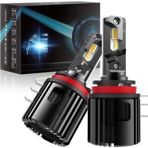 H15 Led Headlight Bulb 80W 8000LM LED Chip Canbus 6000K Bombillos For Vw Benz Audi Ford Golf LED Headlights Wireless Drl Super Bright Best Led Headlights Low and High Beam Led Headlight Bulbs, 2PCS