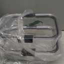 Rubbermaid Brilliance Glass Food Storage Containers, 8 Cup, Set of 2, BPA-Free, Leak-Proof, Clear